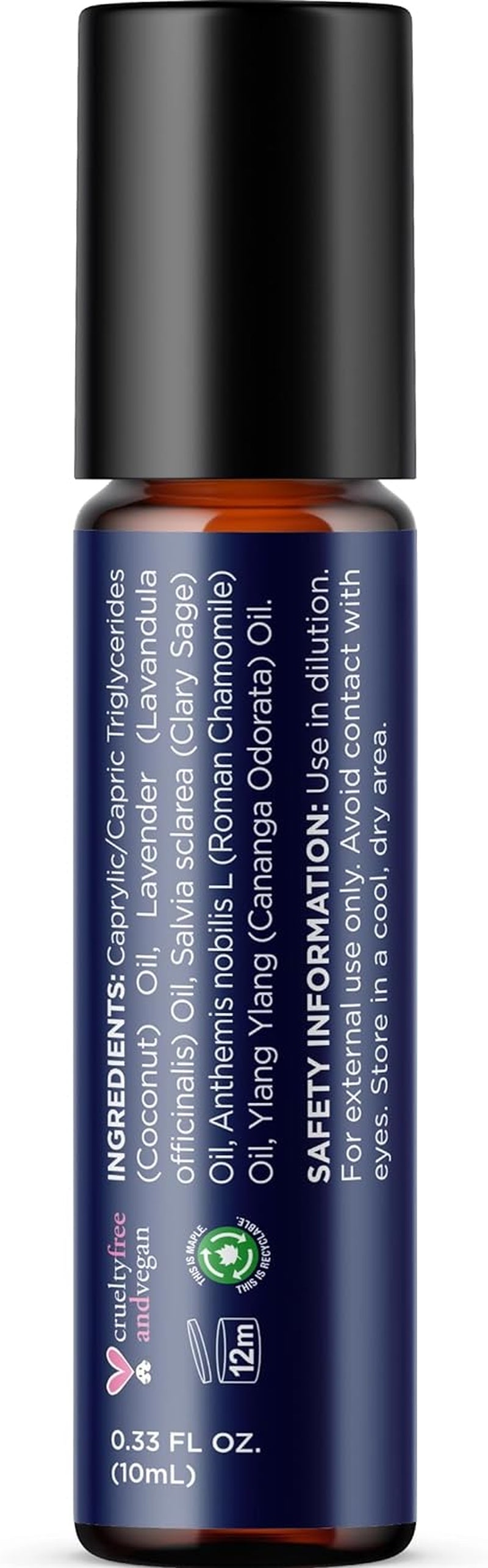 Sleep Essential Oil Roll on - Sleep Essential Oil Blend with Aromatherapy Oils for Restful Sleep and Relaxation - Calming Pre-Diluted Sleep Oil Blend with Pure Lavender Oil Roman Chamomile and Sage